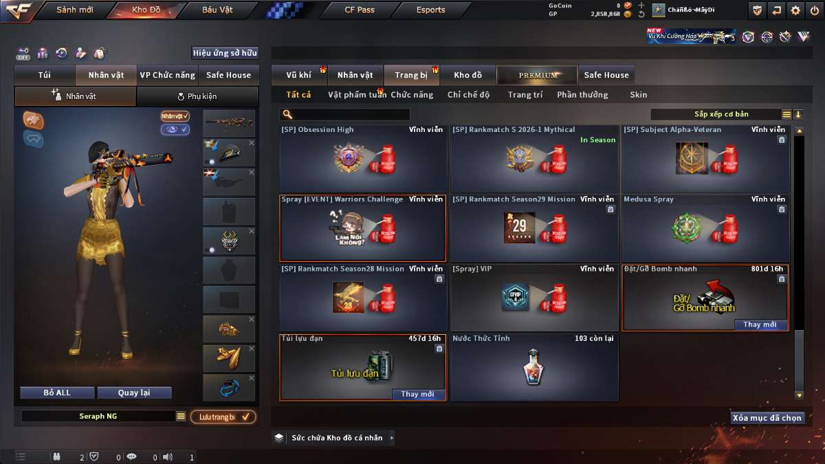 shop acc cf uy tin gia re